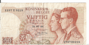 P139 - Bélgica - 50  Francs - MBC