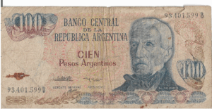 P 315 - Argentina - 100 PESO 1982-1985- MBC