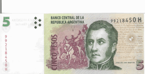 P 353c - Argentina - 5 PESOS 2003-2015- FE