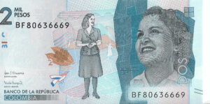 P458e  - Colômbia - 2000 Pesos  - 2019- FE