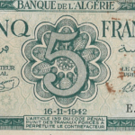 P91- ARGELIA - 1 CINCO FRANCS  - MBC