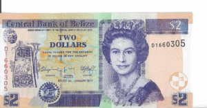 P66var - Belize- 2 Two Dollars - 2017 FE