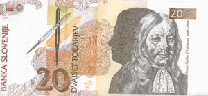 P12  - ESLOVENIA  20 TOLARJEV 1992 FE