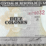 P144a- EL SAVADOR 10 C0LONES 1996 FE