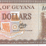 P23-  GUYANA  5 DOLLAR (1965 -1992) FE