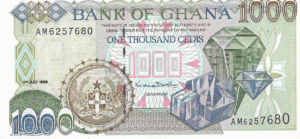 P32d-  GHANA 1000 CEDIS  1999 FE