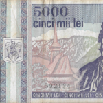 P 104  - ROMENIA 5000 LEI 1993 MBC