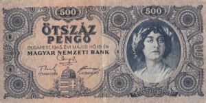 P 117 -  HUNGRIA  500 PENGO 1945  MBC