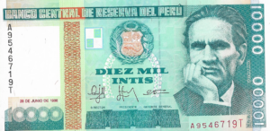 P 140 -  PERU10000 INTIS 1988 FE