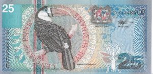 P 148 -SURINAME  25 GULDEN  2000 FE