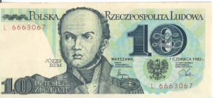 P 147 -  POLONIA 10  ZLOTYS 1982 FE