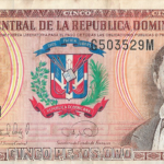 P 152a  - REPÚBLICA DOMINICANA 5 PESOS ORO 1996  MBC