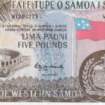 P 15cs - SAMOA 5 POUNDS 1963 FE