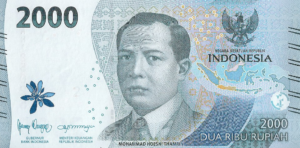 P 163 -  INDONESIA 2000  RUPIAH  2022 FE