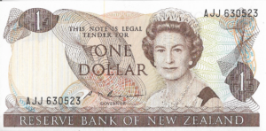 P 163b - NOVA ZELANDIA 1 DOLLARS FE