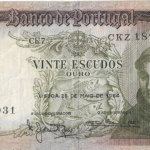 P 167-  PORTUGAL  20 ESCUDOS OURO 1989 MBC