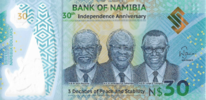 P 18 -  NAMIBIA 30 DOLLARS 2020 FE