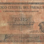 P 195  -  PARAGUAI 5 GUARANI 1952 BC