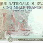 P 22 - RWANDA 5000 FRANCS 19788  FE