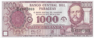 P 221  -  PARAGUAI 1000 GUARANI 2002 FE