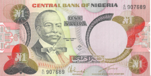 P 23 - NIGERIA 1 NAIRA 1984 FE
