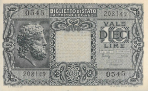 P 32 -  ITALIA  10  LIRE 194 S