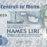 P 38 - MALTA  5 LIRI/POUNDS  1986  S