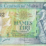 P 42 - MALTA  5 LIRI/POUNDS  1989 MBC