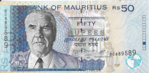 P 50e -  MAURICIO 50  RUPEES  2009 FE