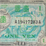 P#67a  - JAPAO  1 YEN  (1945-1957)  MBC
