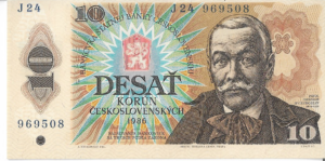 P 94a  -  CHECOSLOVAQUIA 10 KORUN  FE