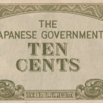 P  M3b - MALASIA  10 CENTS 1942 FE  S+ (OCUPAÇAO JAPONESA)