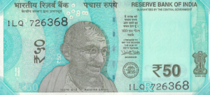 P 111 -  INDIA 50 RUPEES  FE