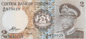 P1 -LESOTHO  2 MALOTI 1979  FE