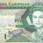 P 26l - SACRISTOVAO E NEVIS 5 DOLLARS FE  (letra K)