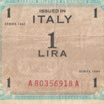 P#M10a -  ITALIA  1  LIRE 1943 MBC