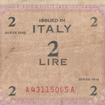P#M11a -  ITALIA  2  LIRE 1943 MBC