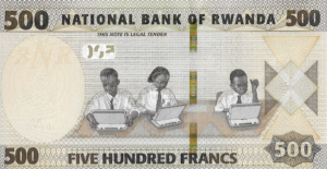 TBB#141 - RWANDA 500 FRANCS 2019  FE