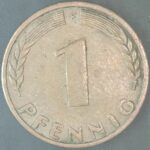 KM#105F - ALEMANHA 1 PFENNIG 1970 "letra F" MBC/S