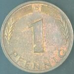 KM#105D - ALEMANHA 1 PFENNIG 1975 "letra D"  MBC