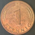 KM#105F - ALEMANHA 1 PFENNIG 1989 "letra F"  S