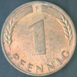 KM#105F - ALEMANHA 1 PFENNIG 1972 "letra F"  MBC/S