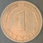 KM#105F - ALEMANHA 1 PFENNIG 1980 "letra F"  MBC