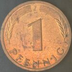 KM#105F - ALEMANHA 1 PFENNIG 1984 "letra F"  MBC