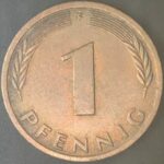 KM#105F - ALEMANHA 1 PFENNIG 1985 "letra F"  MBC