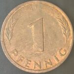 KM#105F - ALEMANHA 1 PFENNIG 1987 "letra F"  MBC