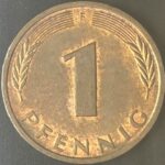 KM#105F - ALEMANHA 1 PFENNIG 1993 "letra F"  MBC