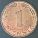 KM#105F - ALEMANHA 1 PFENNIG 1994 "letra F"  MBC