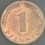 KM#105J - ALEMANHA 1 PFENNIG 1969 "letra J" S