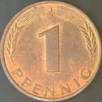 KM#105J - ALEMANHA 1 PFENNIG 1991 "letra J"  MBC